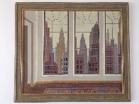 View of New York 1979 40x34 Super Huge Original Painting by Thomas Frederick McKnight - 3 View of New York 1979 40x34 Super Huge Original Painting by Thomas Frederick McKnight - 3