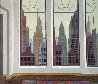 View of New York 1979 40x34 Original Painting by Thomas Frederick McKnight - 1 View of New York 1979 40x34 Original Painting by Thomas Frederick McKnight - 1