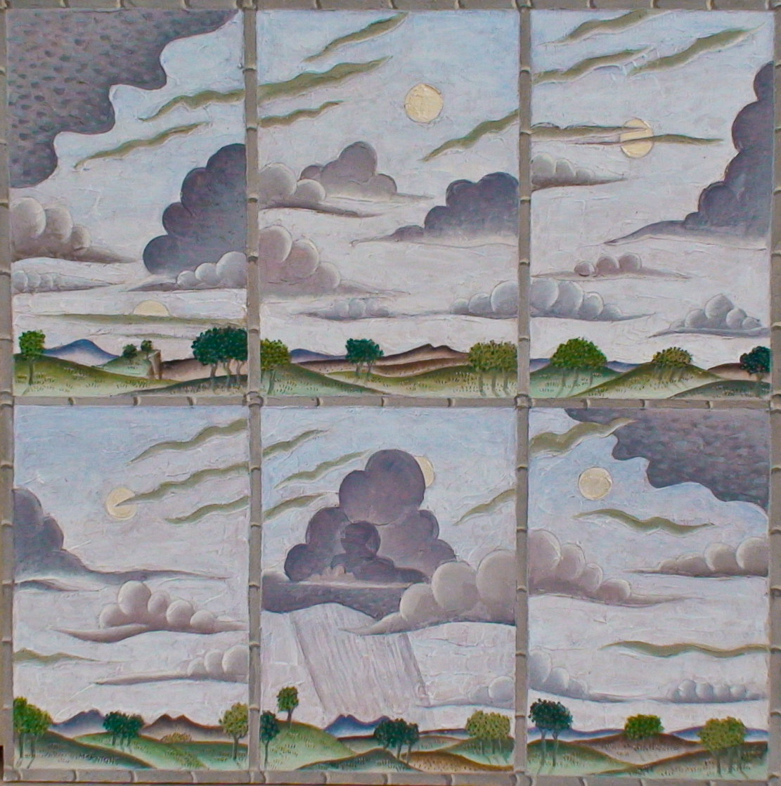 Cloud Variations 2010 36x36 Original Painting by Thomas Frederick McKnight Cloud Variations 2010 36x36 Original Painting by Thomas Frederick McKnight