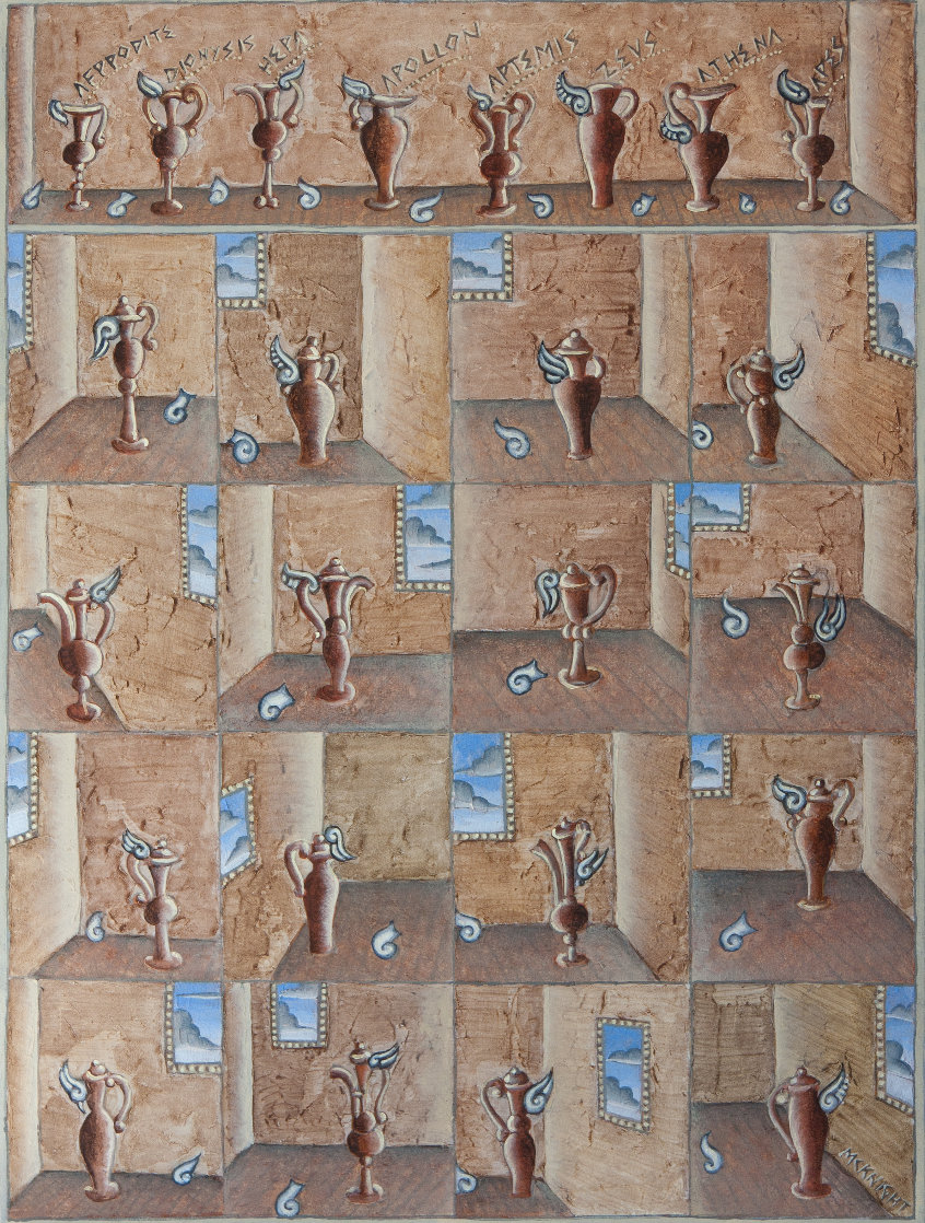Amphora Variations 2011 36x36 Original Painting by Thomas Frederick McKnight Amphora Variations 2011 36x36 Original Painting by Thomas Frederick McKnight