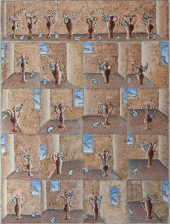 Amphora Variations 2011 36x36 Original Painting - Thomas Frederick McKnight Amphora Variations 2011 36x36 Original Painting - Thomas Frederick McKnight