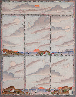 Seven Cloud Studies 2011 18x16 Original Painting - Thomas Frederick McKnight Seven Cloud Studies 2011 18x16 Original Painting - Thomas Frederick McKnight