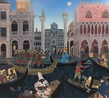Venetian Suite of 2 - Carnival in Venice (Venetian Tale) 1988 Limited Edition Print - Thomas Frederick McKnight Venetian Suite of 2 - Carnival in Venice (Venetian Tale) 1988 Limited Edition Print - Thomas Frederick McKnight