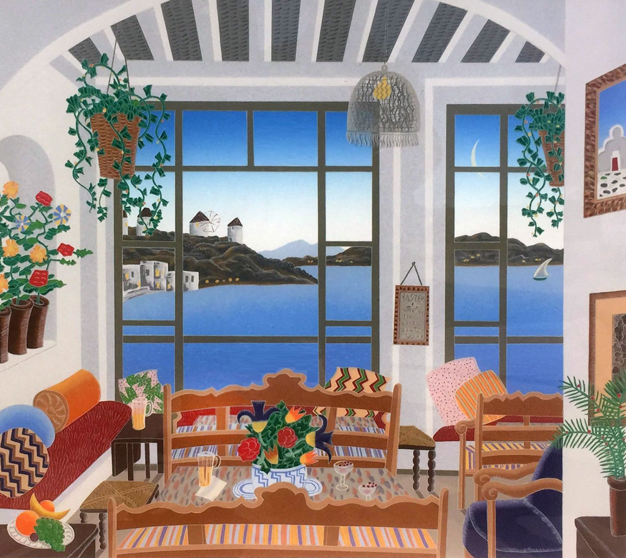 Aegean Bar 1988 Limited Edition Print by Thomas Frederick McKnight Aegean Bar 1988 Limited Edition Print by Thomas Frederick McKnight