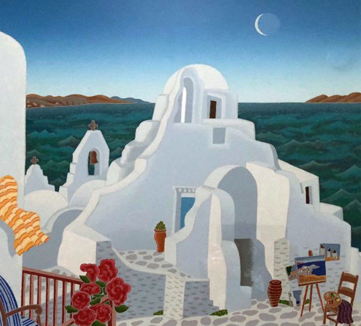 Paraportiani 1989 Limited Edition Print by Thomas Frederick McKnight Paraportiani 1989 Limited Edition Print by Thomas Frederick McKnight
