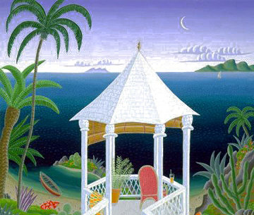 Tropical Gazebo 1995 Huge Limited Edition Print - Thomas Frederick McKnight Tropical Gazebo 1995 Huge Limited Edition Print - Thomas Frederick McKnight