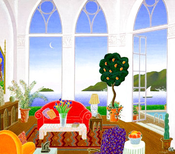 Red Couch 1989 Super Huge Limited Edition Print - Thomas Frederick McKnight Red Couch 1989 Super Huge Limited Edition Print - Thomas Frederick McKnight