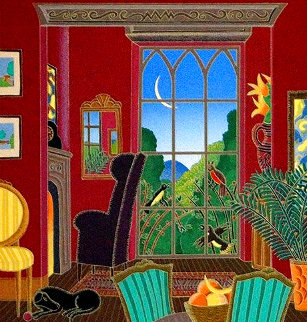 Red Retreat Limited Edition Print - Thomas Frederick McKnight Red Retreat Limited Edition Print - Thomas Frederick McKnight