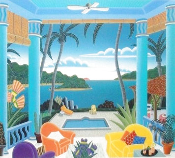 Mustique Pavilion - Huge Limited Edition Print - Thomas Frederick McKnight Mustique Pavilion - Huge Limited Edition Print - Thomas Frederick McKnight
