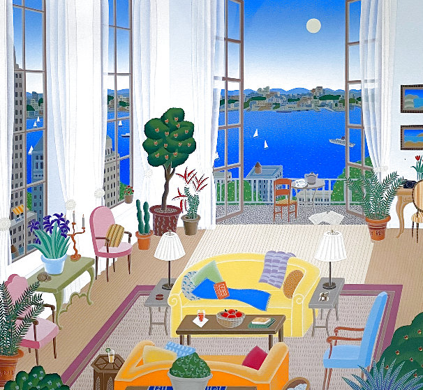 Riverside Drive 1995 Limited Edition Serigraph by Thomas Frederick