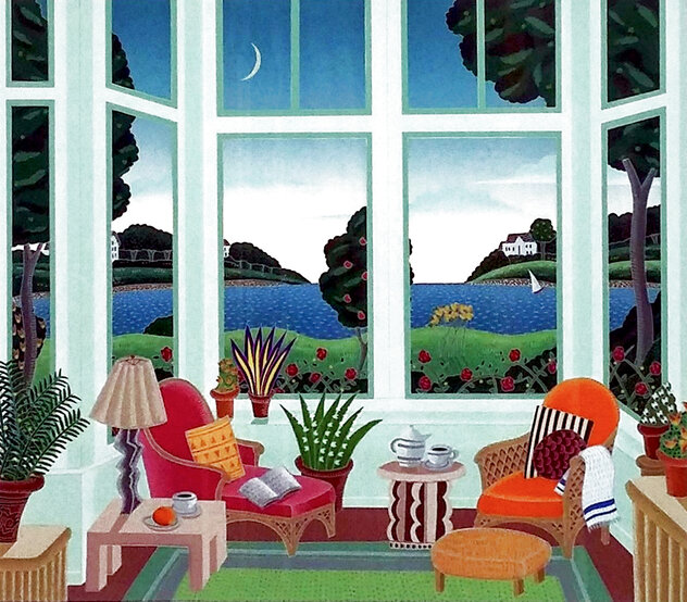 Mustique Pavilion Limited Edition Serigraph by Thomas Frederick