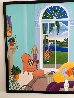 Palm Island  48x96 1990 - Mural Size - Florida Original Painting by Thomas Frederick McKnight - 2