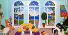 Palm Island  48x96 1990 - Mural Size - Florida Original Painting by Thomas Frederick McKnight - 0