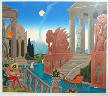 Atlantis 1987 Huge Limited Edition Print - Thomas Frederick McKnight Atlantis 1987 Huge Limited Edition Print - Thomas Frederick McKnight