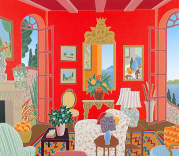 Santa Barbara California Huge Limited Edition Print - Thomas Frederick McKnight Santa Barbara California Huge Limited Edition Print - Thomas Frederick McKnight