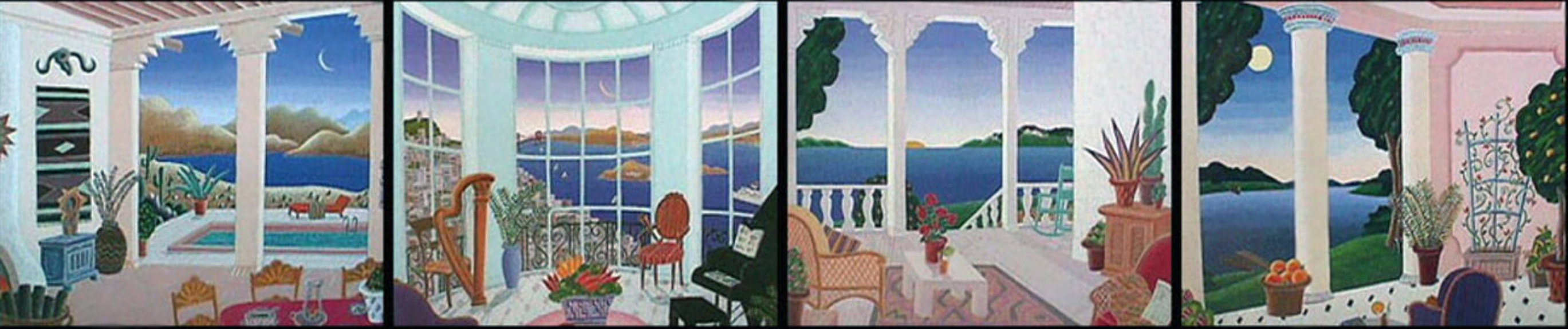 Four Corners of America Suite of 4 1990 Limited Edition Print by Thomas Frederick McKnight Four Corners of America Suite of 4 1990 Limited Edition Print by Thomas Frederick McKnight