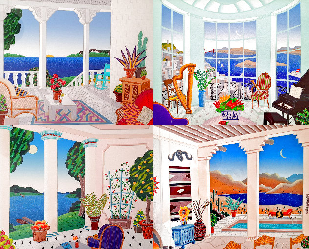 Four Corners of America: Framed Suite of 4 Serigraphs 1990 Limited Edition Print by Thomas Frederick McKnight Four Corners of America: Framed Suite of 4 Serigraphs 1990 Limited Edition Print by Thomas Frederick McKnight