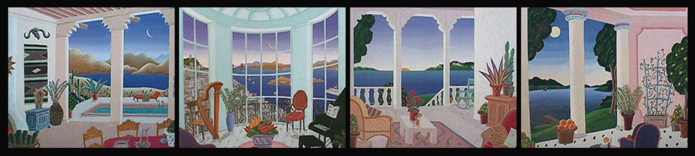 Four Corners of America Suite of 4 1990 Limited Edition Print by Thomas Frederick McKnight Four Corners of America Suite of 4 1990 Limited Edition Print by Thomas Frederick McKnight
