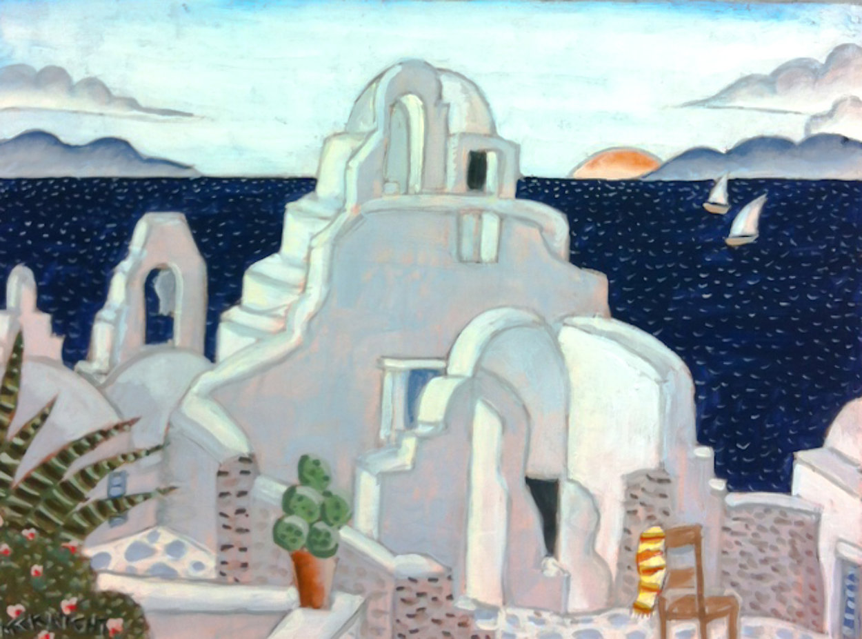 Paraportiani Church - Mykonos, Greece 2011 Original Painting by Thomas Frederick McKnight Paraportiani Church - Mykonos, Greece 2011 Original Painting by Thomas Frederick McKnight