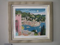 Portofino Terrace (Italy) 2010 Limited Edition Print by Thomas Frederick McKnight - 1 Portofino Terrace (Italy) 2010 Limited Edition Print by Thomas Frederick McKnight - 1