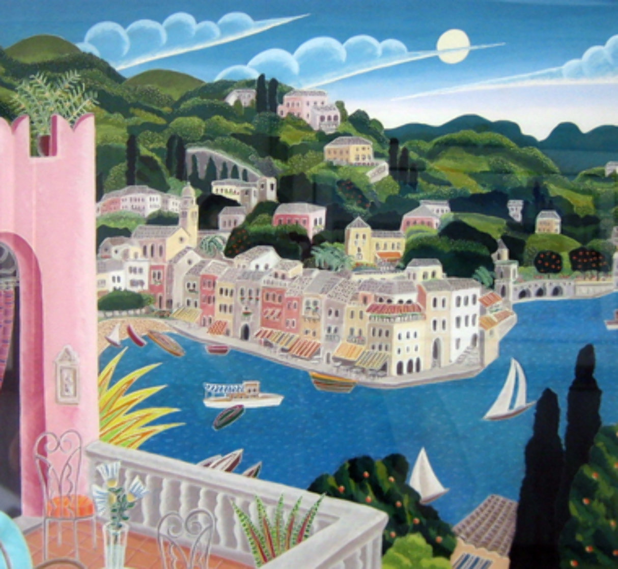 Portofino Terrace (Italy) 2010 Limited Edition Print by Thomas Frederick McKnight Portofino Terrace (Italy) 2010 Limited Edition Print by Thomas Frederick McKnight