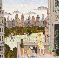 Apollo And Daphne in Central Park 2010 30x30 Original Painting by Thomas Frederick McKnight - 1 Apollo And Daphne in Central Park 2010 30x30 Original Painting by Thomas Frederick McKnight - 1