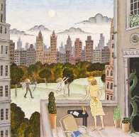 Apollo And Daphne in Central Park 2010 30x30 Original Painting by Thomas Frederick McKnight - 0 Apollo And Daphne in Central Park 2010 30x30 Original Painting by Thomas Frederick McKnight - 0