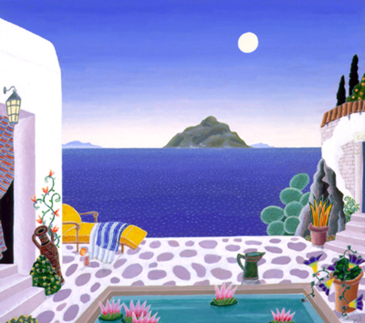 Dragonissin Original Casein on Paper (Aegean Sea Suite) 1989 21x23 Original Painting by Thomas Frederick McKnight Dragonissin Original Casein on Paper (Aegean Sea Suite) 1989 21x23 Original Painting by Thomas Frederick McKnight