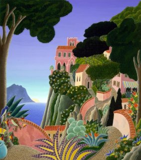 Capri (Southern Italy Suite) 20x22 Original Painting - Thomas Frederick McKnight