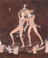 Minoan Dancers 2009 24x20 Original Painting by Thomas Frederick McKnight - 1 Minoan Dancers 2009 24x20 Original Painting by Thomas Frederick McKnight - 1