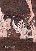 Minoan Dancers 2009 24x20 Original Painting by Thomas Frederick McKnight - 2 Minoan Dancers 2009 24x20 Original Painting by Thomas Frederick McKnight - 2