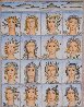 Sixteen Faces of Nymphs 2011 21x28 Original Painting by Thomas Frederick McKnight - 1 Sixteen Faces of Nymphs 2011 21x28 Original Painting by Thomas Frederick McKnight - 1