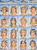 Sixteen Faces of Nymphs 2011 21x28 Original Painting by Thomas Frederick McKnight - 0 Sixteen Faces of Nymphs 2011 21x28 Original Painting by Thomas Frederick McKnight - 0