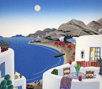 Return to Mykonos Suite of 8 1990 Limited Edition Print - Thomas Frederick McKnight Return to Mykonos Suite of 8 1990 Limited Edition Print - Thomas Frederick McKnight
