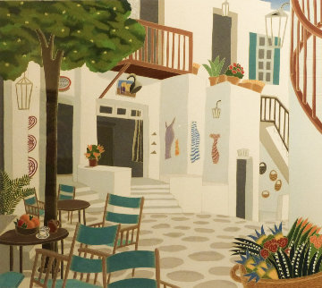 Mykonos Street AP 1984 Limited Edition Print - Thomas Frederick McKnight Mykonos Street AP 1984 Limited Edition Print - Thomas Frederick McKnight