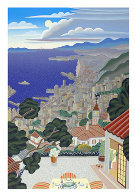 Kobe Coast At Night 1992 39x28 Huge Limited Edition Print by Thomas Frederick McKnight - 0