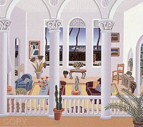 Villa Del Mar 1991 Limited Edition Print - Thomas Frederick McKnight