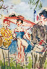 Les Courses Paris Auteli 22x28 - France Original Painting by Marc Clauzade - 0