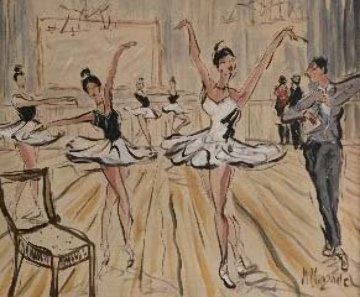 Ballet Fantaisie 2015 39x43 Original Painting - Marc Clauzade Ballet Fantaisie 2015 39x43 Original Painting - Marc Clauzade