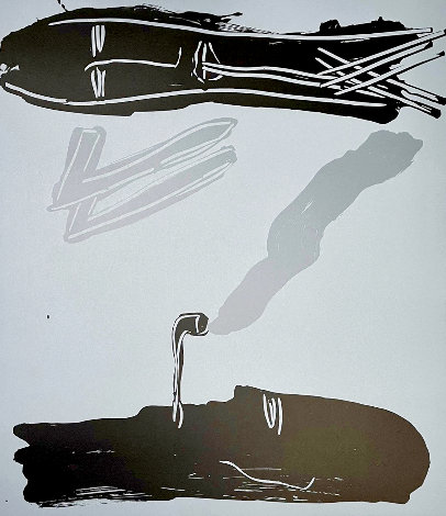 Pipe Smokers 1984 - Huge Limited Edition Print - Bruce McLean