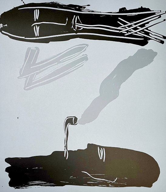 Pipe Smokers 1984 - Huge Limited Edition Print by Bruce McLean