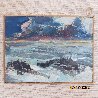 Untitled Seascape 1940 6x8 Original Painting by Joshua Meador - 2