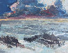 Untitled Seascape 1940 6x8 Original Painting by Joshua Meador - 0