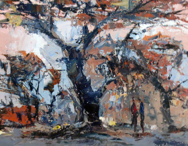 Untitled Painting 1940 6x8 Original Painting by Joshua Meador Untitled Painting 1940 6x8 Original Painting by Joshua Meador