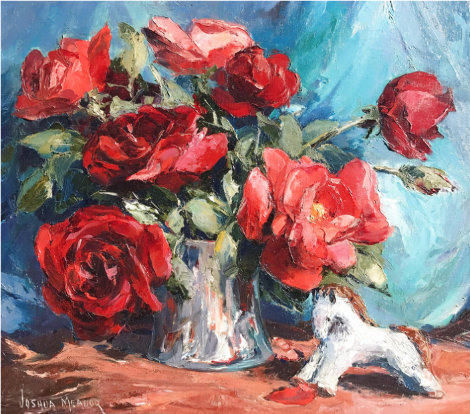 Roses 14x16 Original Painting - Joshua Meador