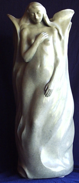 Compassion Bronze Vase Sculpture 1993 Sculpture by Ron Reeves Meadow