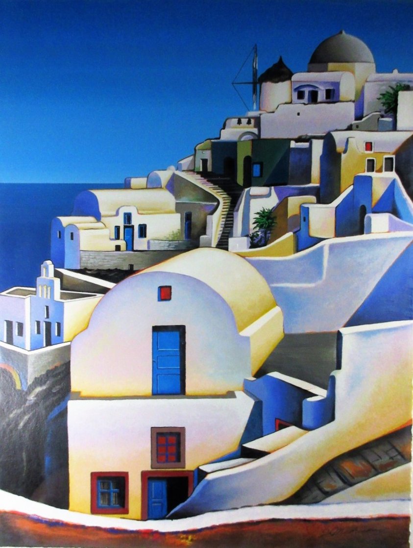 Oia on Santorini 2001 Limited Edition Print by Igor Medvedev Oia on Santorini 2001 Limited Edition Print by Igor Medvedev