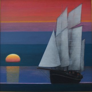 From the North 1996 39x39 Original Painting - Igor Medvedev From the North 1996 39x39 Original Painting - Igor Medvedev