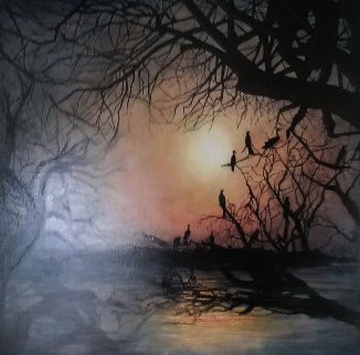 Summer Night Dream 2009 36x36 Original Painting - Igor Medvedev Summer Night Dream 2009 36x36 Original Painting - Igor Medvedev