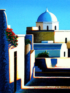 Village on Santorini 1998 Limited Edition Print - Igor Medvedev Village on Santorini 1998 Limited Edition Print - Igor Medvedev